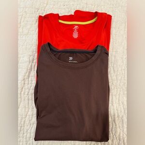 2 Tee Bundle All in Motion + Pro Player Men’s Workout Tees 2XL